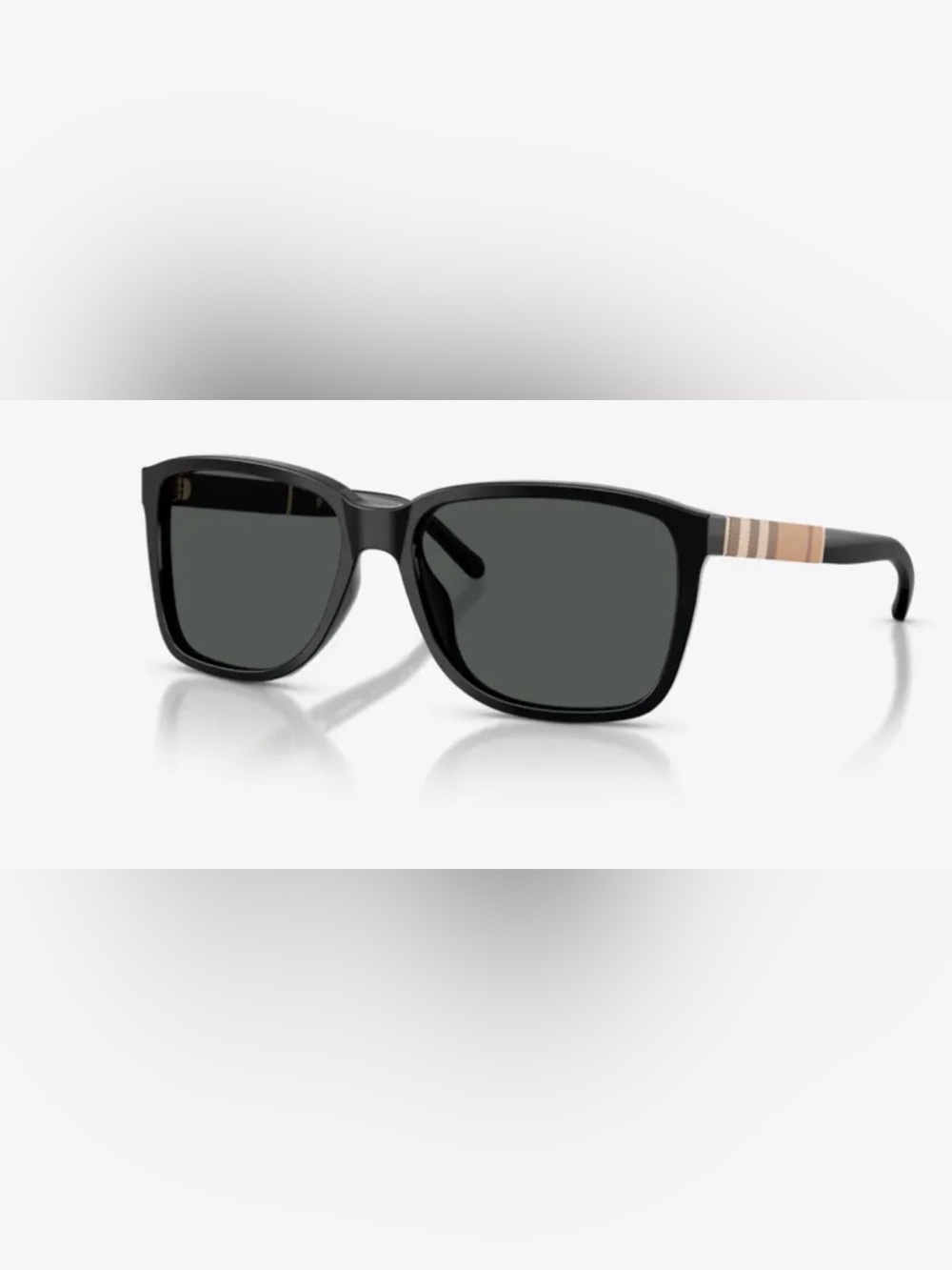 Burberry Black Rectangular Sunglasses BE4181 58-17-140